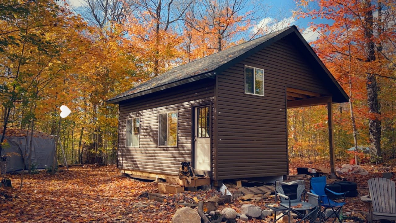 Part 3 - Off-grid Cabin / Tiny home build - YouTube