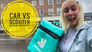 CAR VS SCOOTER  Uber Eats New Pay Structure, Just Eat Double Pick Ups & Deliveroo