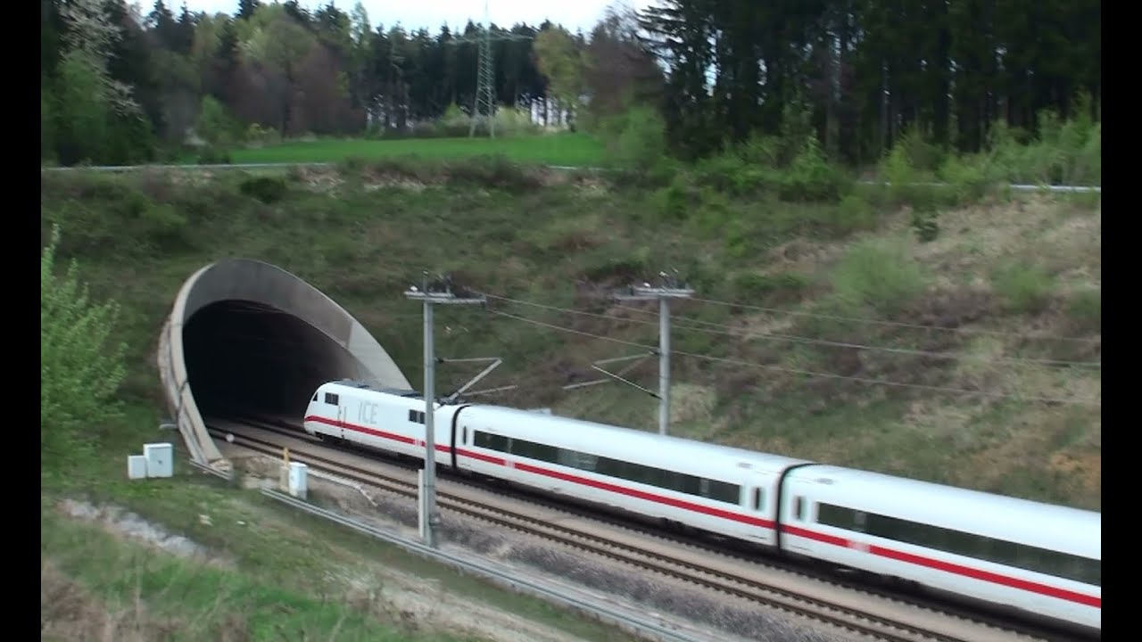 ICE Tunnel NBS Zug, trainfart, train YouTube