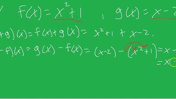 Adding, Subtracting, Multiplying, Dividing Functions: College Algebra