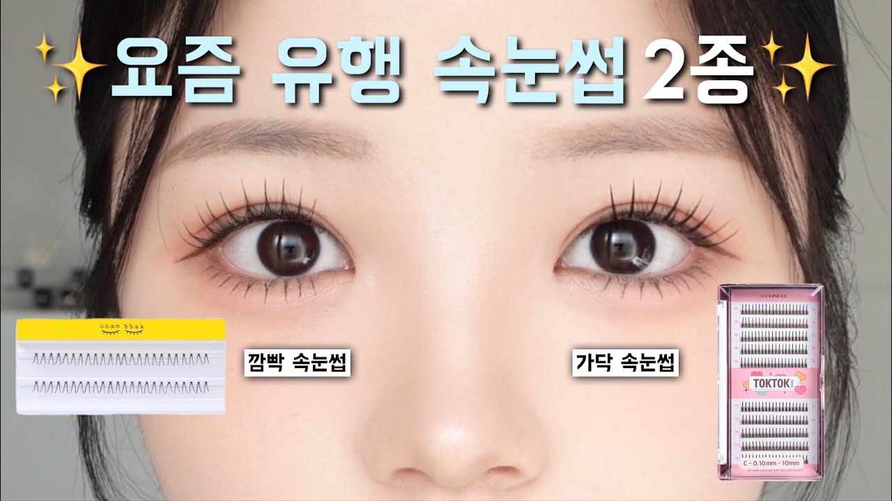 속눈썹계의 양대산맥❗️깜빡 속눈썹, 가닥 속눈썹 비교✔️| 장단점 | 추천 유형 | 붙이는 법 | 총정리