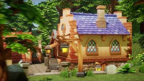 Spinning My Cinematic Camera in My low poly city in Unreal Engine.