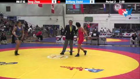 67 KG QF   Feng Zhou CHN vs Brittany David Lindenw...