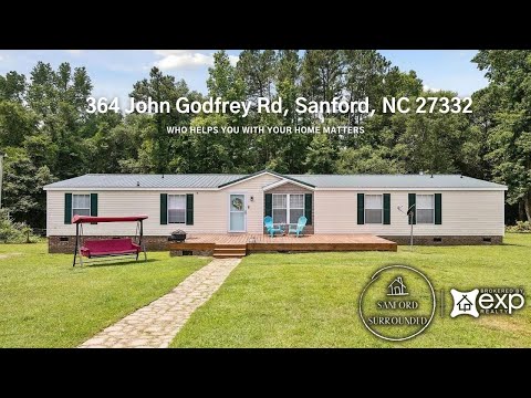 364 John Godfrey Rd, Sanford, NC home video tour