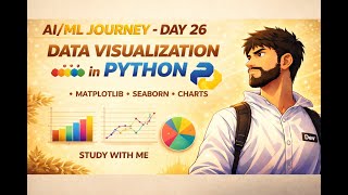 Study With Me 📚 Day 26 | Data Visualization (Python)