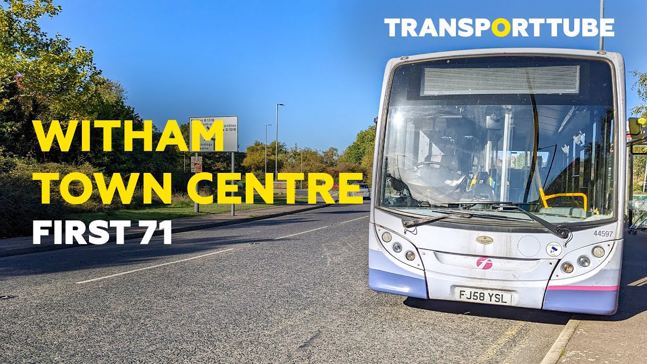 Witham Town Centre • First Essex 71 • Realtime