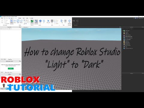 How to change Roblox Studio "Light" to "Dark" 2018
