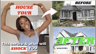 BRAND NEW HOUSE TOUR | These BEFOREs & AFTERs will SHOCK you  Final renovated CHILDHOOD home tour.