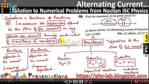 Q.38 Chapter 12 : Alternating Current | Solution to numerical problem from Nootan Physics