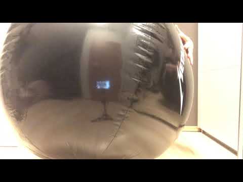 Inflatable black Metallica Beachball XXL Wasserball bounce nonpop