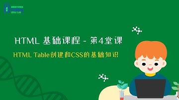 HTML Table创建和CSS的基础知识