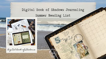 Summer Reading List "sticker" | iPad, Goodnotes, V&R Digital Book of Shadows | ASMR Ocean Waves