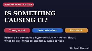 Primary or Secondary Hypertension Who Needs a Workup | Hypertension Ep 4