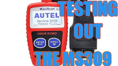 MAXISCAN MS309  OBD2 CODE READER pt2 UPDATE autel car what it dose how to use it
