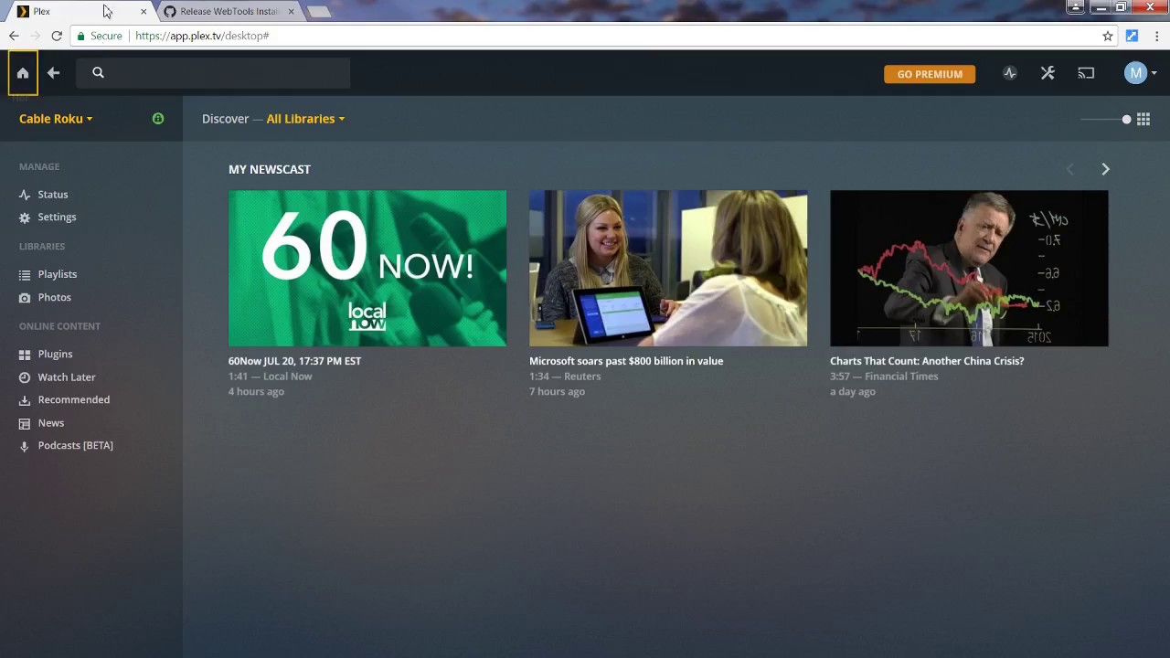roku tv plex roku tv plex