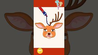 Deer 🦌 needs help 💕 #color #challenge #satisfying #asmr #video #fyp #shorts