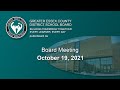 GECDSB Board Meeting, October 19, 2021