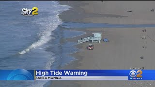 LA County Beaches Under High Tide Warning