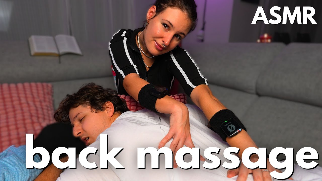Wholesome and Extremely Relaxing ASMR Back & Head Massage (Real Couple, No Talking)