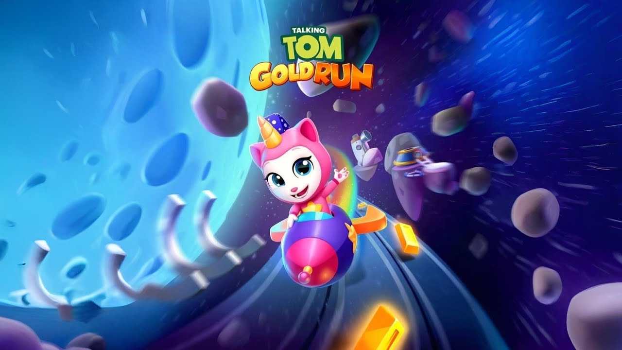 Talking Tom Gold Run Outer Space Theme (HQ)
