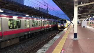 【高速通過】E257系特急わかしお通過at京葉線新浦安駅