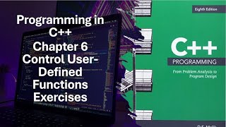 Programming in C++ Chapter 6 User-Defined Functions Exercises 6-27 to 6-28