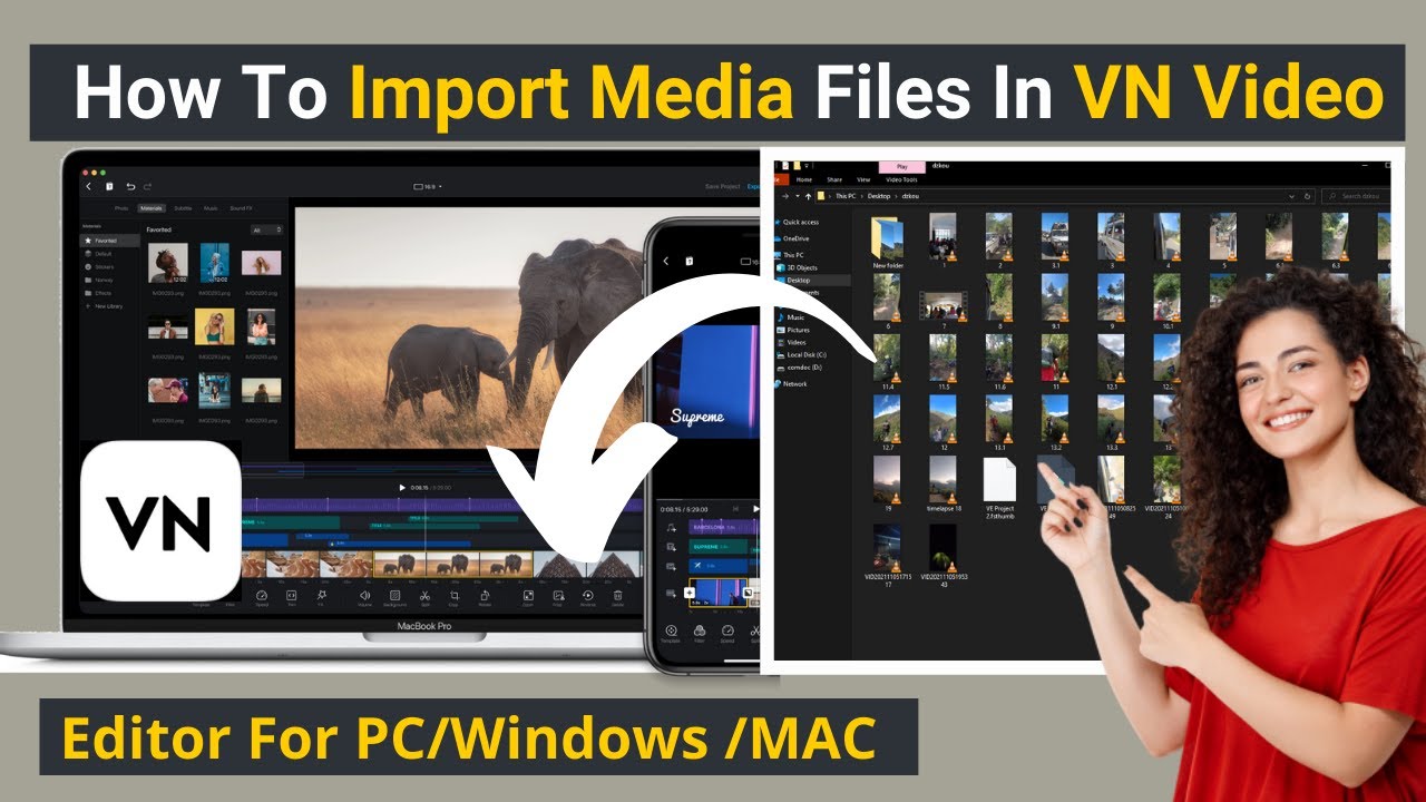 How To Import Media Files In VN Video Editor For PC Windows 10 MACBOOK 