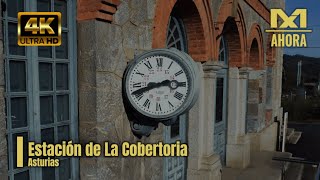 ESTACIÓN DE LA COBERTORIA (LENA - ASTURIAS) A VISTA DE DRON