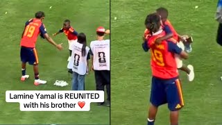 🇪🇸 Lamine Yamal Cute Celebration with his Little Brother after Winning the FIFA World Cup 2026 😍