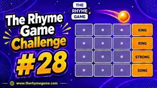 The Rhyme Game Challenge #28 - Freestyle Rap Training - Rap Along to the Beat