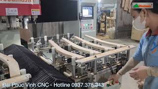 Máy mộng âm CNC 4 đầu 2 bàn WM-2200C4, giá tốt nhất Bình Dương #woodmaster