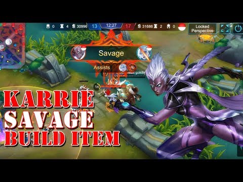 MANTAAPP GILA!! KARRIE BEST Build Item Full Damage - BISA ...