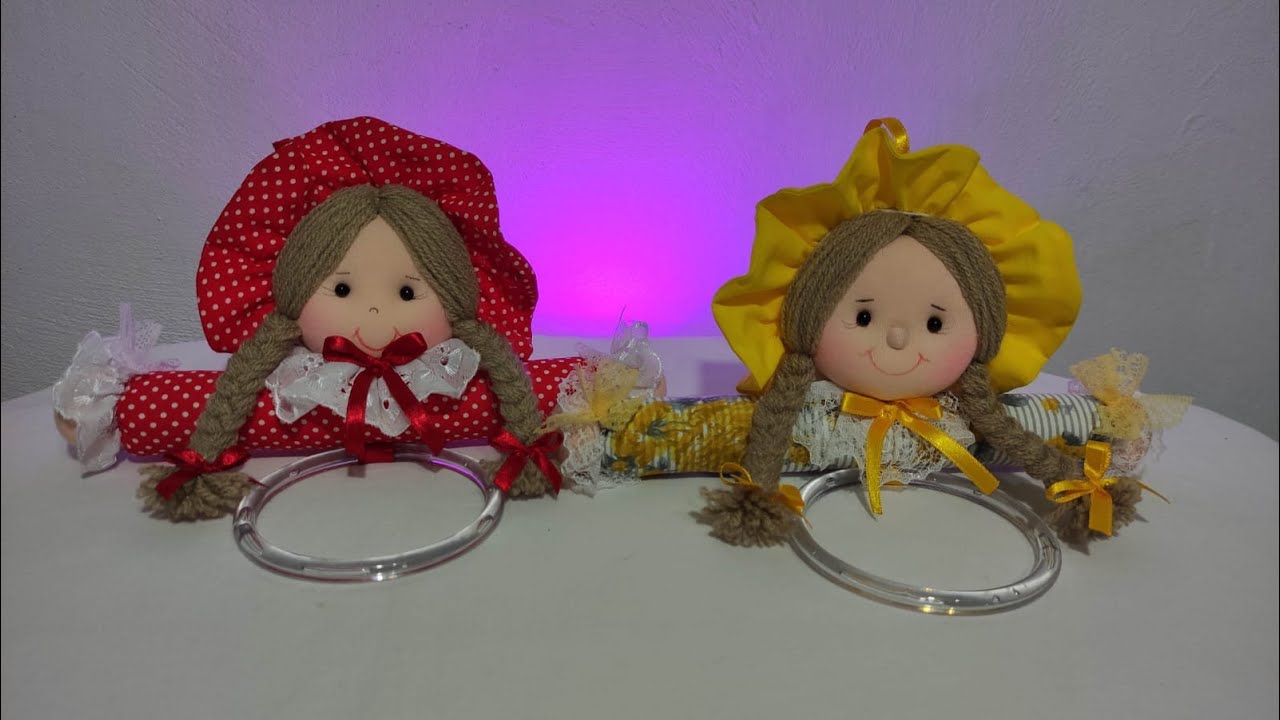 Quer ganhar dinheiro? 💰 Faça essa bonequinha porta pano de prato! É simples e fácil