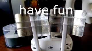 DIY windsurfer antenna for Dji Phantom 3 - range extender booster made of cd box
