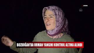 Bozdoğanda Orman Yangını Kontrol Altına Alındı