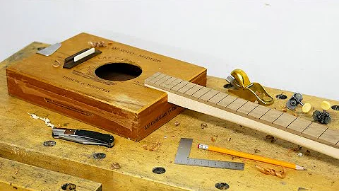 1930's style Homemade Guitar -  Box Car Lynas - 3 ...