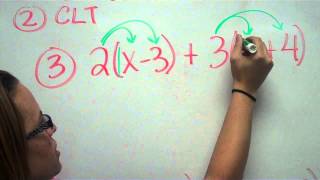Distribute and Combine Like Terms