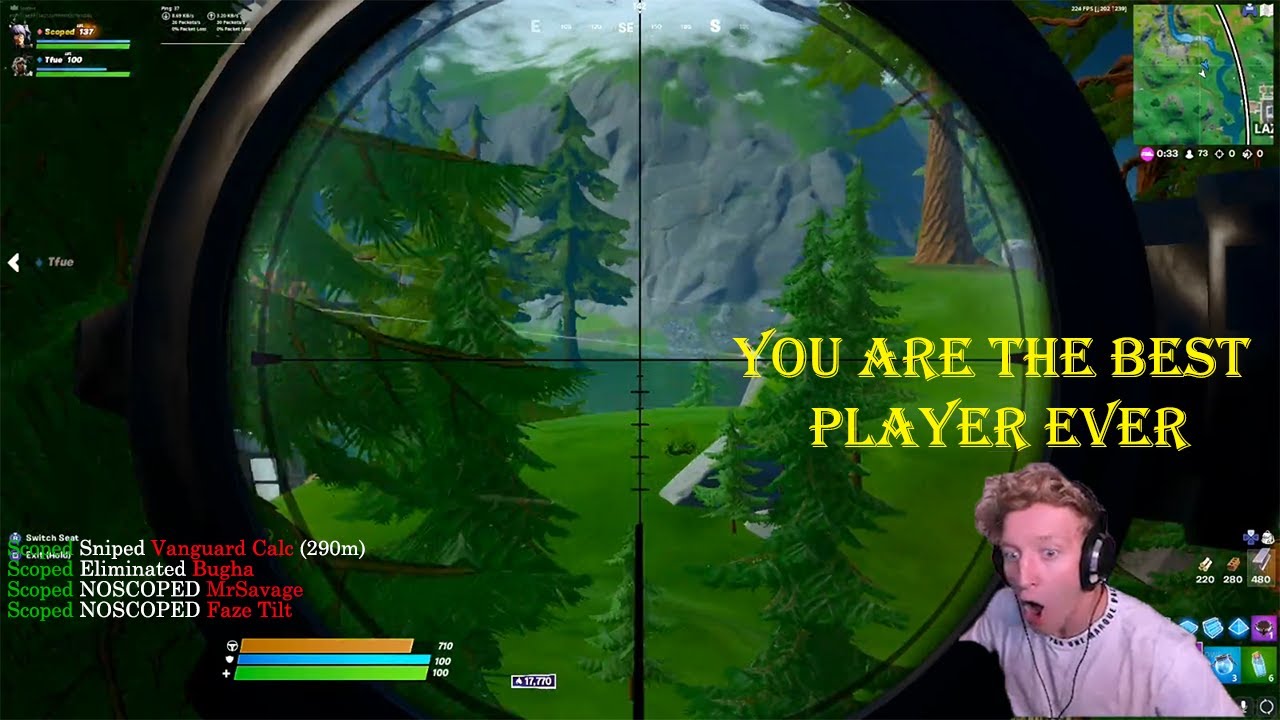 Scoped Killing Other Streamers!! Bugha, MrSavage, Khanada, Chap...