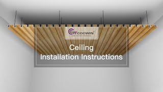 COOWIN® WPC Ceiling Installation
