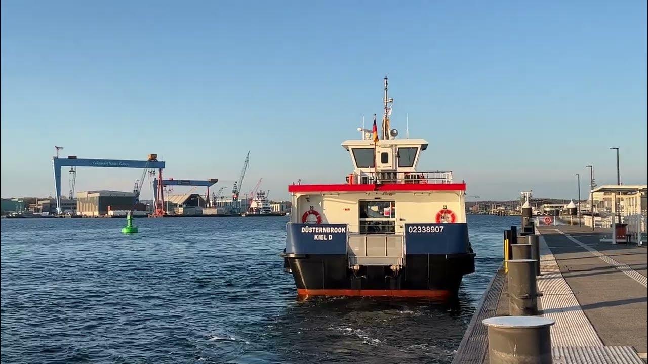 SFK KIEL Fähre MS DÜSTERNBROOK Kieler Förde Anleger Reventlou - YouTube