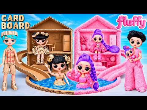 Cartão vs Super Fofinha! 2 Casas para Bonecas Huntrix | K-Pop Demon Hunters DIY