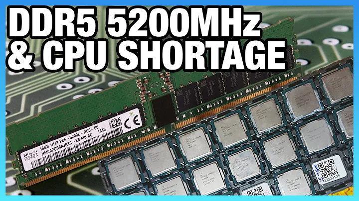 Pénuries de CPU, Mémoire DDR5 à 5200MHz et Puce T2 d'Apple - Dernières Nouvelles