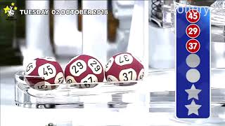 2018 10 02 Euro Millions Number and draw results