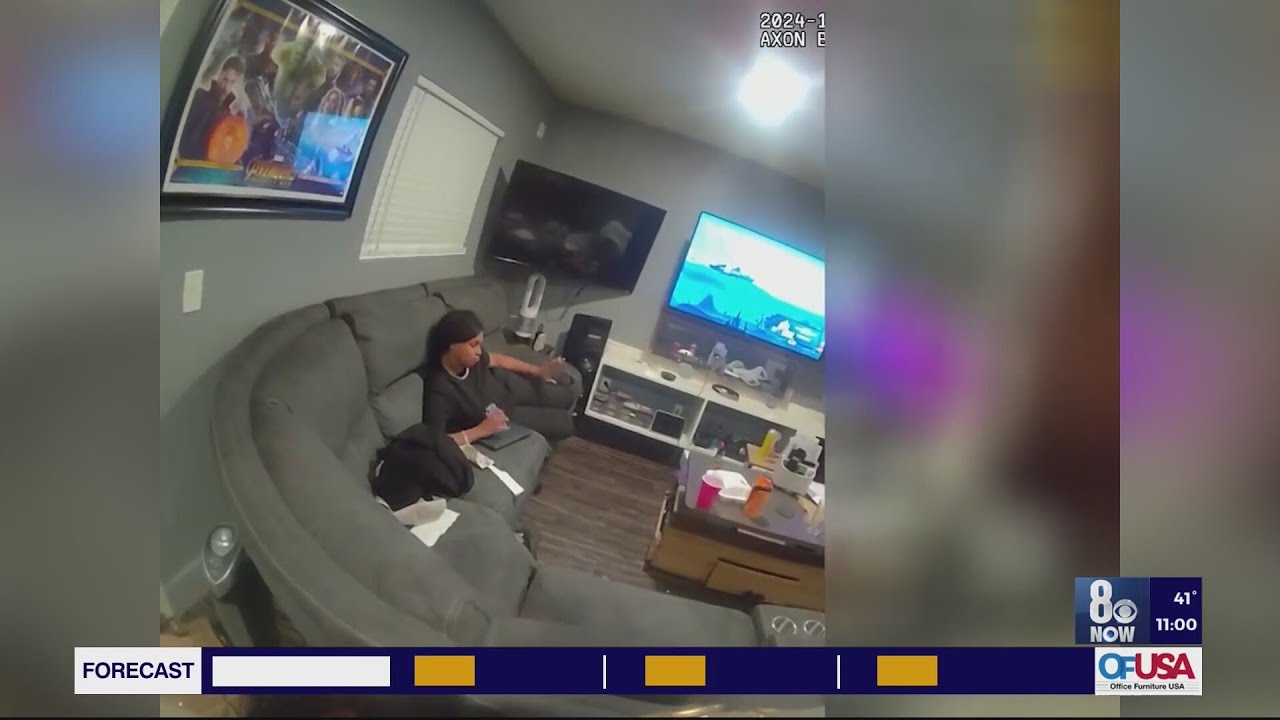 Video shows Las Vegas police officer at man's home hours before he shot him
