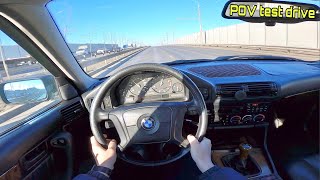 1994 BMW 525i E34 (192 HP) ,,, POV Test Drive