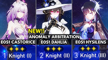 NEW Anomaly Arbitration 12 Stars | E0S1 Dahlia x Rappa, E0S1 Castorice, E0S1 Hysilens | HSR 3.8