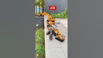 jcb excavator, trailer, truck, bulldozer, backhoe loader, crane #diecast #viral #jcb #shorts