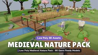 Low Poly Medieval Nature Pack - 60 Game Ready Models | Turntable Low Poly Medieval Nature Pack - 60 Game Ready Models | Turntable