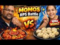 Challenge Wala Couple — MOMOS RPS Battle 😱 Who Wins? #momos #shorts #viral #trending #yt #challenge 