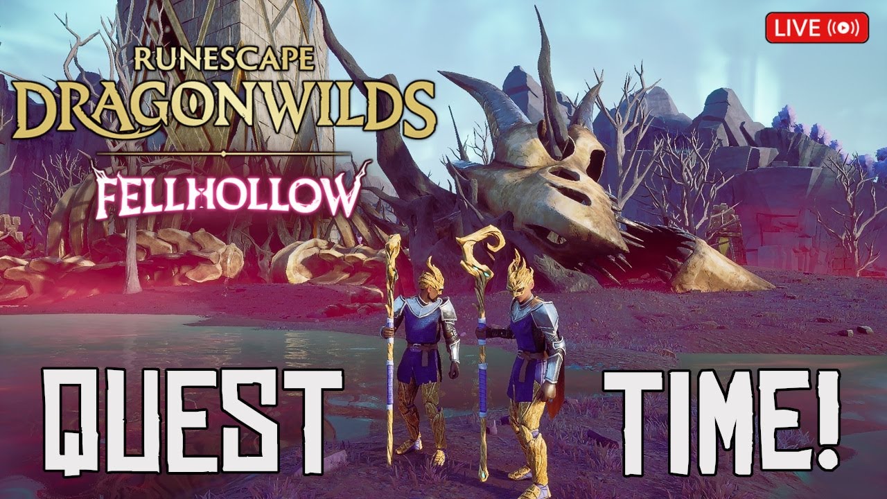Checking Out The NEW Runescape Dragonwilds Update Fellhollow! It's Time To QUEST - Part 3